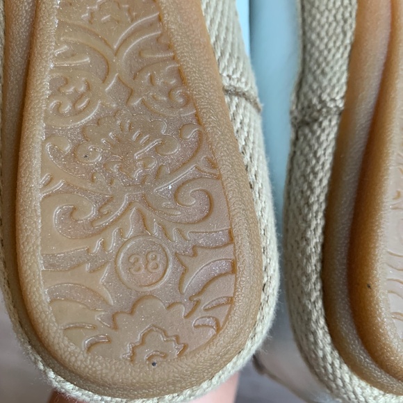 Light Blue Grey Espadrille Shoe Sz 38 / 7 to 7.5 - Picture 7 of 8